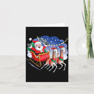 Lustiger Giraffenliebhaber Xmas Giraffe Weihnachts Karte
