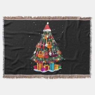 Lustiger Gitarren-Weihnachtsbaum Decke