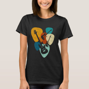 Lustiger Gitarrenplektrumspieler Gitarristen Musik T-Shirt