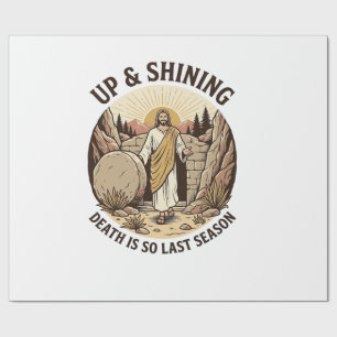 Lustiger Glaube Auferstehungshöhle Vintage-Stich-S Geschenkpapier