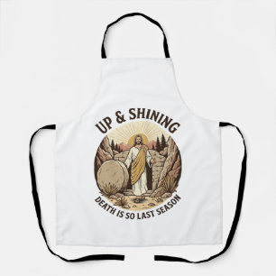 Lustiger Glaube Auferstehungshöhle Vintage-Stich-S Schürze
