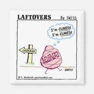 Lustiger Glauben-HeilenCartoon Athiest Magnet