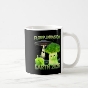 Lustiger Glerp Glorp Lustige Alien-Katze Meme Vint Kaffeetasse