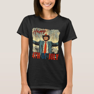 Lustiger glücklicher 4. Juli Unabhängigkeitstag T-Shirt
