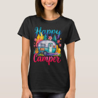 Lustiger glücklicher Camper Camping Bekleidung Anh