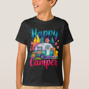 Lustiger glücklicher Camper Camping Bekleidung Anh T-Shirt
