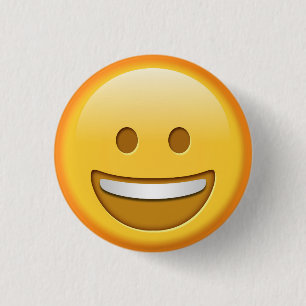 Lustiger glücklicher emoji Knopf Button