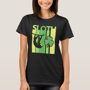 Lustiger Glücklicher Faultier St. Patrick's Day Ir T-Shirt