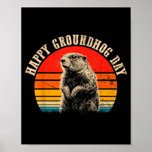 Lustiger glücklicher Groundhog Day 2025 Lmn Uni-Er Poster