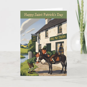 Lustiger glücklicher St. Patrick's Day Karte