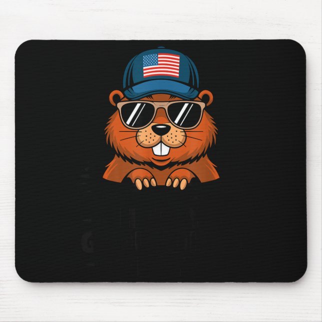 Lustiger glücklicher Tag des Murmeltieres  Mousepad (Vorne)