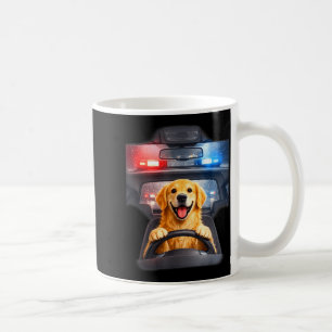 Lustiger Golden Retriever fährt Auto Meme Hunde Li Kaffeetasse