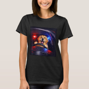 Lustiger Golden Retriever fährt Meme-Hund fährt ei T-Shirt