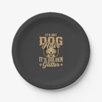 Lustiger Golden Retriever Hund Haar Glitter