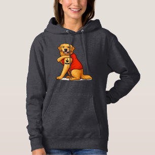 Lustiger Golden Retriever Hund Ich liebe Mama Tatt Hoodie