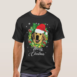 Lustiger Golden Retriever Hund Schnee Weihnachtsmü T-Shirt