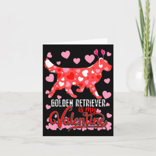 Lustiger Golden Retriever ist mein Valentinstag Hu Karte