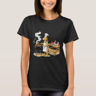 Lustiger Golden Retriever Koch Bbq Grilling Hundel T-Shirt