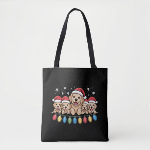 Lustiger Golden Retriever Weihnachts-Welpe Hund 