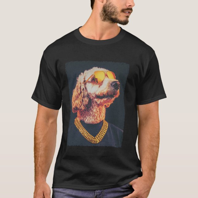 Lustiger Goldendoodle T-Shirt (Vorderseite)