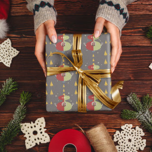 Lustiger Goldener Baum Weihnachten Benutzerdefinie Geschenkpapier