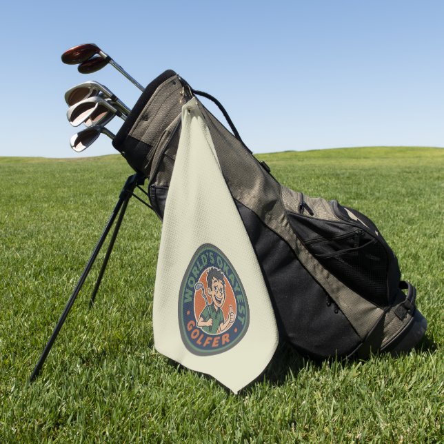 Lustiger Golf Golfhandtuch (Gras)