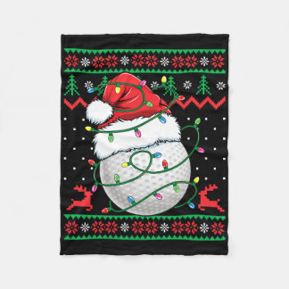Lustiger Golf hässlicher Weihnachtspullover Damen  Fleecedecke