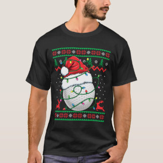Lustiger Golf hässlicher Weihnachtspullover Damen  T-Shirt