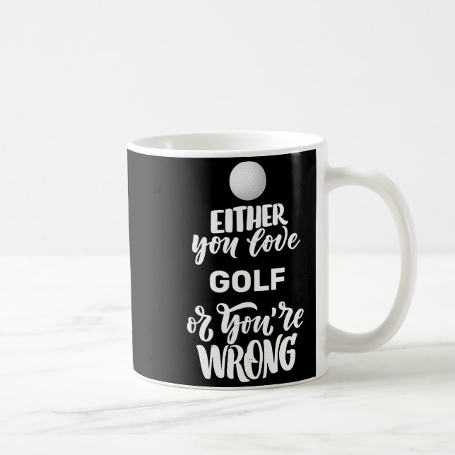 Lustiger Golf Liebt Golfen Golfer  Kaffeetasse (Rechts)