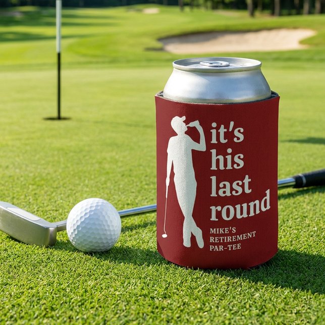 Lustiger Golf-Ruhestand Rot Dosenkühler (Von Creator hochgeladen)