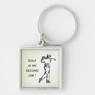 Lustiger Golf Schlüsselanhänger