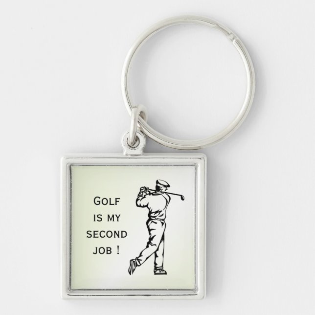 Lustiger Golf Schlüsselanhänger (Vorne)