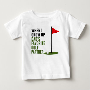 Lustiger Golf-Spruch für Golf-Baby Baby T-shirt