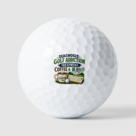 Lustiger Golf-Spruch für Golfer  Golfball