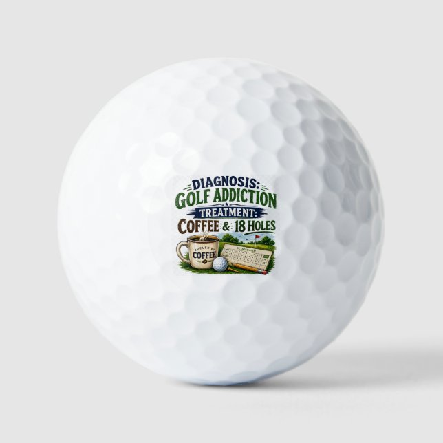 Lustiger Golf-Spruch für Golfer  Golfball (Vorderseite)