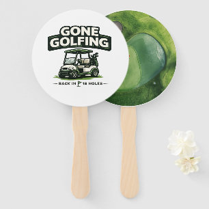 Lustiger Golf-Spruch Golf-Rentner Fächer