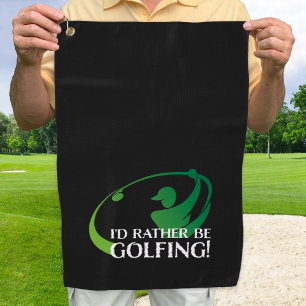 Lustiger Golf-Spruch Golfen Moderner Golfer Sport  Golfhandtuch