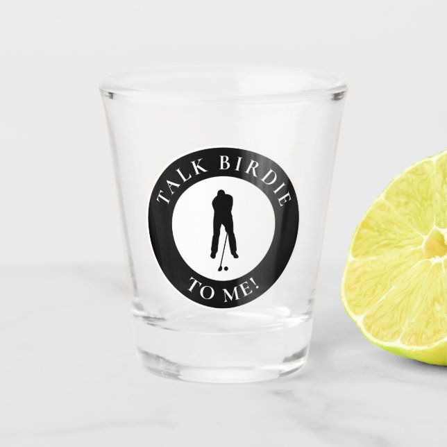 Lustiger Golf Spruch Red Birdie Männer Golfer Schnapsglas (Vorderseite)