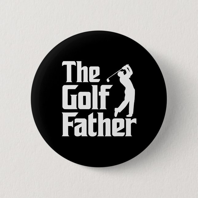 Lustiger Golf-Vater Golfspieler Vater-Geschenk zum Button (Vorderseite)
