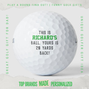Lustiger Golf-Vater Trash Talk Deiner ist 20 Yards Golfball