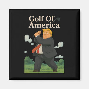 Lustiger Golf Von Amerika Donald Trump Wortwitz Magnet