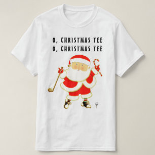 Lustiger Golf-Weihnachten T-Shirt