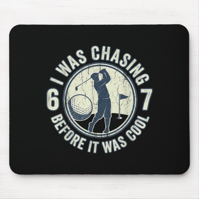 Lustiger Golfer 67 Meme Golf Witz Jagd auf 67  Mousepad (Vorne)
