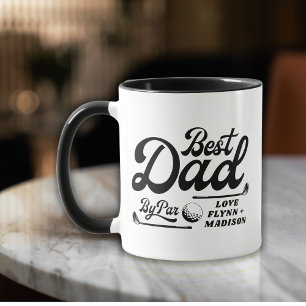 Lustiger Golfer Bester Vater laut Par-Foto Vater Tasse