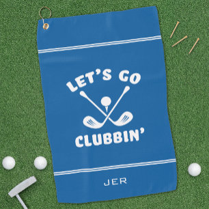 Lustiger Golfschläger Humor Moderner Golfer Sport  Golfhandtuch