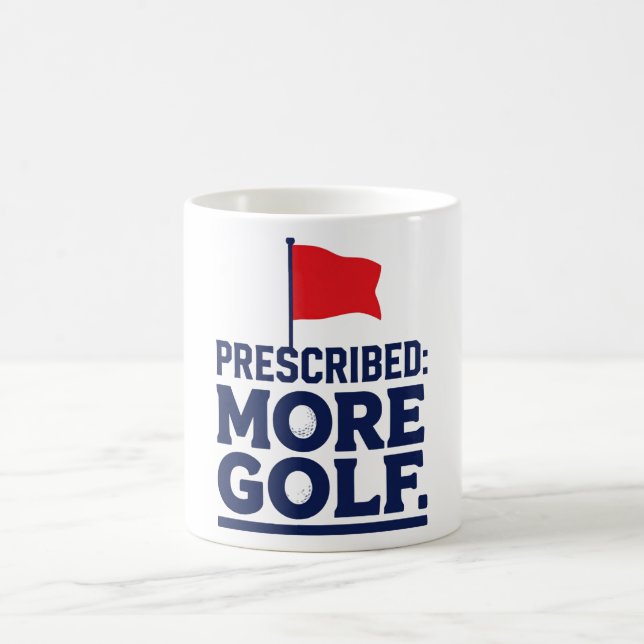 Lustiger Golfspruch für Golfer  Kaffeetasse (Mittel)