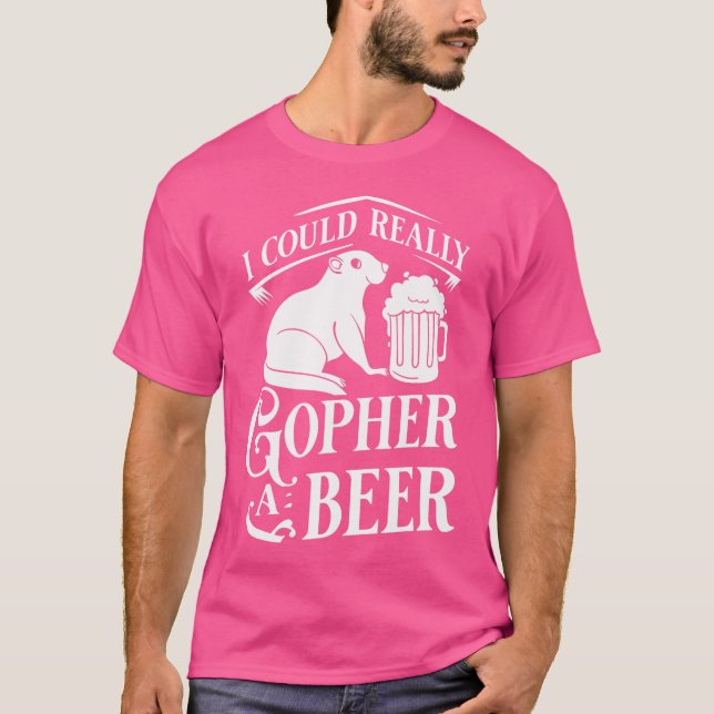 Lustiger Gopher-Jäger Tödliche Fallen T-Shirt (Vorderseite)