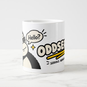 Lustiger Gorilla-Bananen-Handy-Aufkleber Jumbo-Tasse