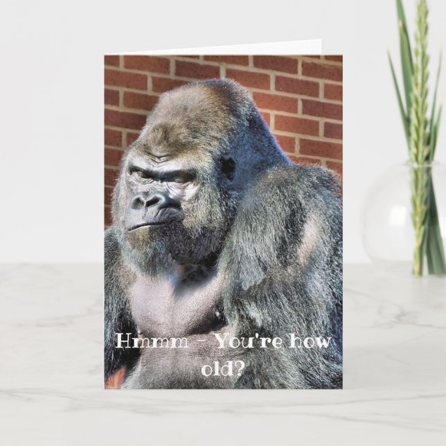 LUSTIGER GORILLA KARTE (Vorderseite)