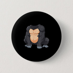Lustiger Gorilla-Körperkostüm Gorillas für Männer Button